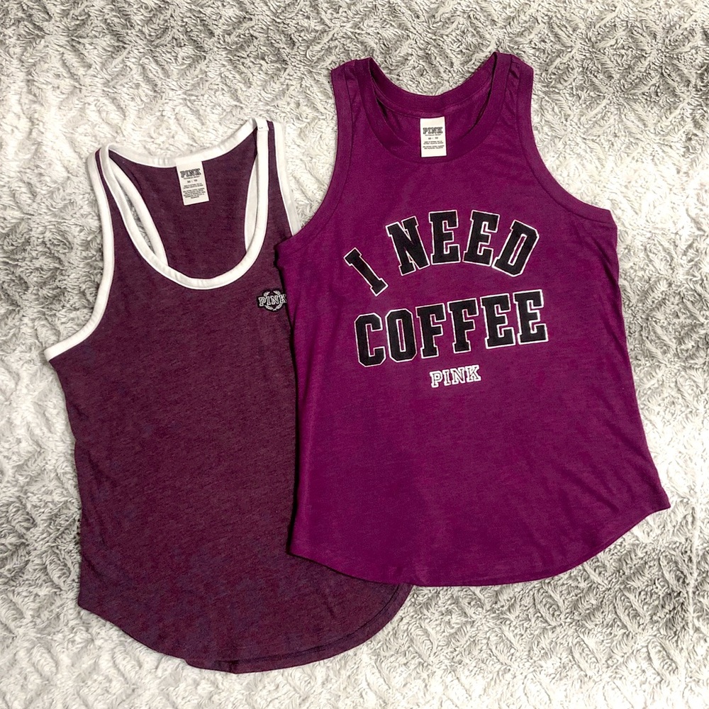Pink by Victoria Secret Racerback Tank Tops - Size XS - NWOT